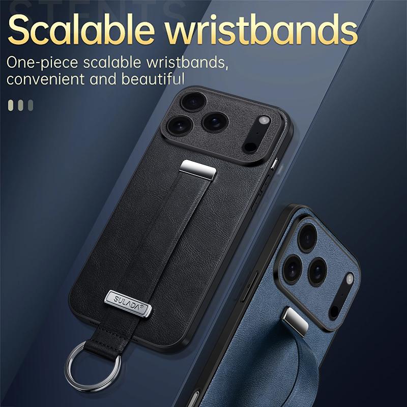 سولادا جراب هاتف من الجلد الهجين من سلسلة Tide Cool Series لجهاز iPhone 17 Pro Max (أسود) - Image 5