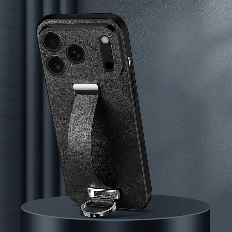 سولادا جراب هاتف من الجلد الهجين من سلسلة Tide Cool Series لجهاز iPhone 17 Pro Max (أسود) - Image 1