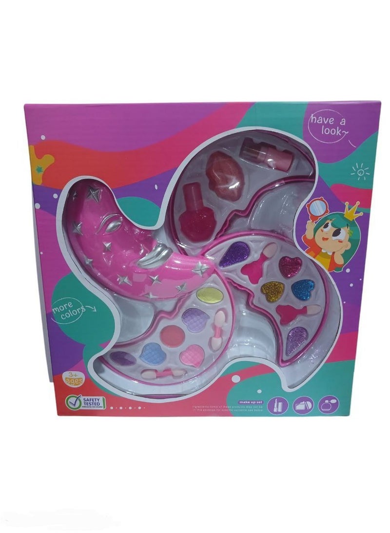 لعبة مكياج اطفال حقيقي (تاتي باللوان متعددة) - هدية عيد ميلاد مناسبة للبنات الصغيرة - لعبة الميكب - مجموعة مكياج ريال للاطفال العاب مكياج قابلة للغسل للاطفال، مجموعة طلاء اظافر غير سامة - مجموعات مكياج محمولة للأطفال للبنات، هدايا عيد الميلاد من سن 3 الي 12 سنة - مستحضرات التجميل للبنات، لعبة تجميل امنة بلاستيكية للاطفال، العاب بناتي للمكياج، يمكن تقديمها كهدية - مستحضرات تجميل قابلة للغسل، حقيقي للعب الأطفال