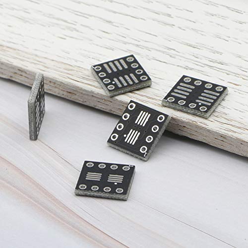JIUWU 8 Pin Double-Side Prototype Printed Circuit PCB Adapter Universal Board Protoboard SO MSOP TSSOP SOIC SOP8 to DIP8 for DIY Soldering and Electronic Project - Image 5