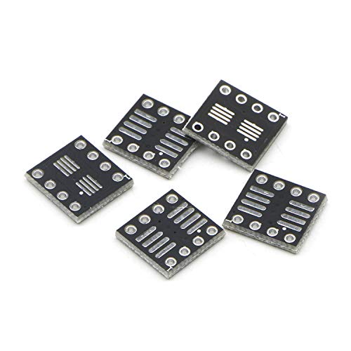 JIUWU 8 Pin Double-Side Prototype Printed Circuit PCB Adapter Universal Board Protoboard SO MSOP TSSOP SOIC SOP8 to DIP8 for DIY Soldering and Electronic Project - Image 3