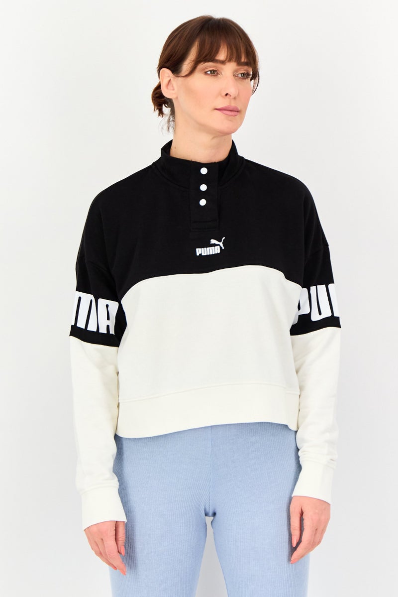 PUMA Women Relaxed Fit Long Sleeve Outdoor Sweatshirt, Multicolor - Image 1