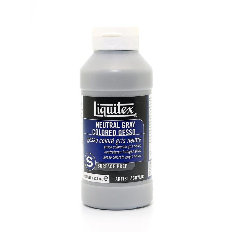 Liquitex Professional Neutral Gray Gesso Surface Prep Medium, 8-oz - Image 5