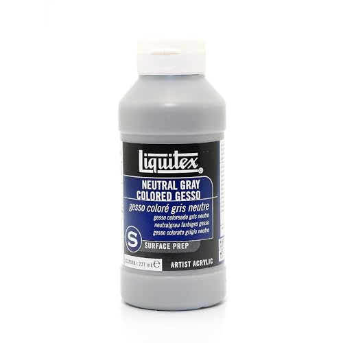 Liquitex Professional Neutral Gray Gesso Surface Prep Medium, 8-oz - Image 1