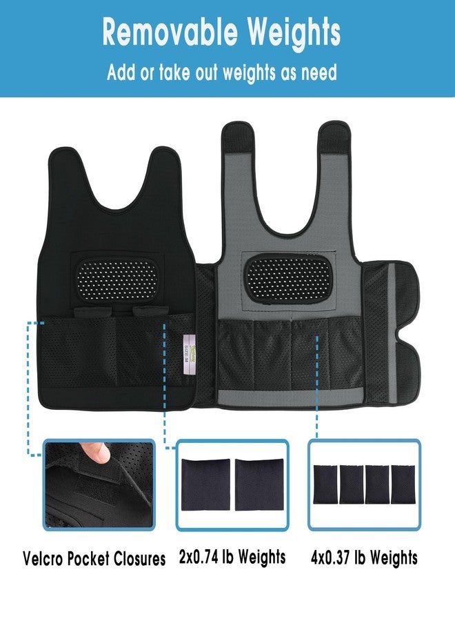 Henhecy Weighted Vest for Kids - Compression Vest for Children with Sensory Issues, Autism, ADHD - Adjustable Kids Weighted Vest Includes 6 Removable Weights (Medium, Ages 5 to 9) - Image 4