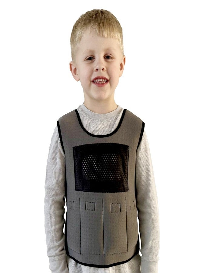 Henhecy Weighted Vest for Kids - Compression Vest for Children with Sensory Issues, Autism, ADHD - Adjustable Kids Weighted Vest Includes 6 Removable Weights (Medium, Ages 5 to 9) - Image 1