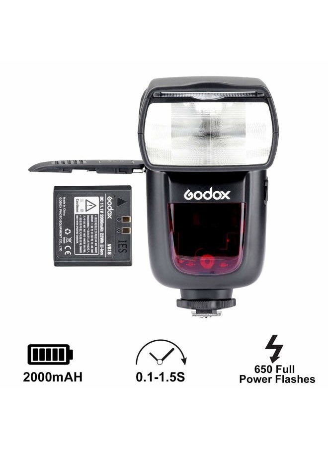 Godox V860II-S Kit HSS 1/8000s GN60 2.4G TTL 1.5s Recycle Time Li-ion Battery Camera Flash Speedlite Light Compatible for Sony Camera & Color Filters & Diffuser (V860II-S)  - Image 4