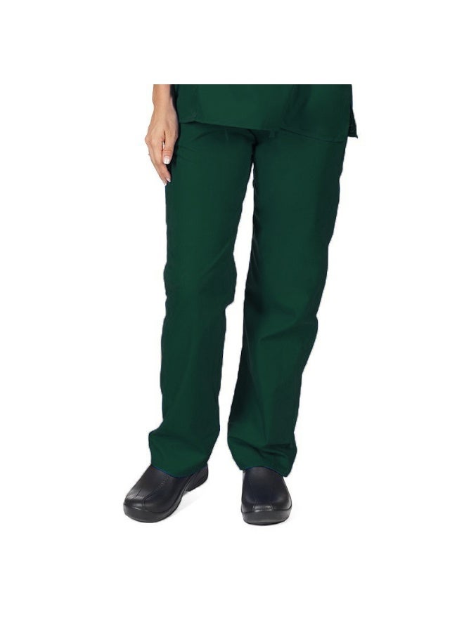 Loquat Womens Medical Scrubs trousers  Medical Uniform Long trousers Dark Green - Image 1