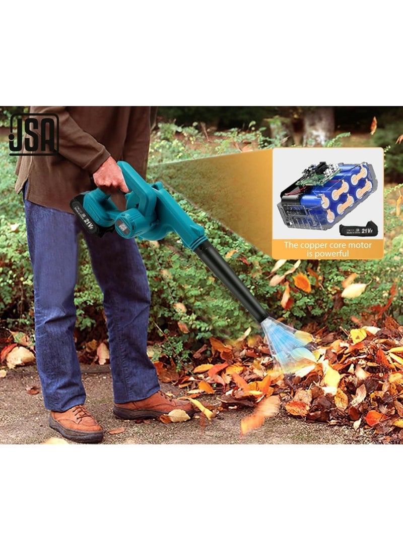 JSA 21V Cordless Air Blower – Dual Rechargeable Lithium Batteries – Multi-Speed Powerful Air Flow for Dust Cleaning, Tools, and Car Maintenance - Image 2