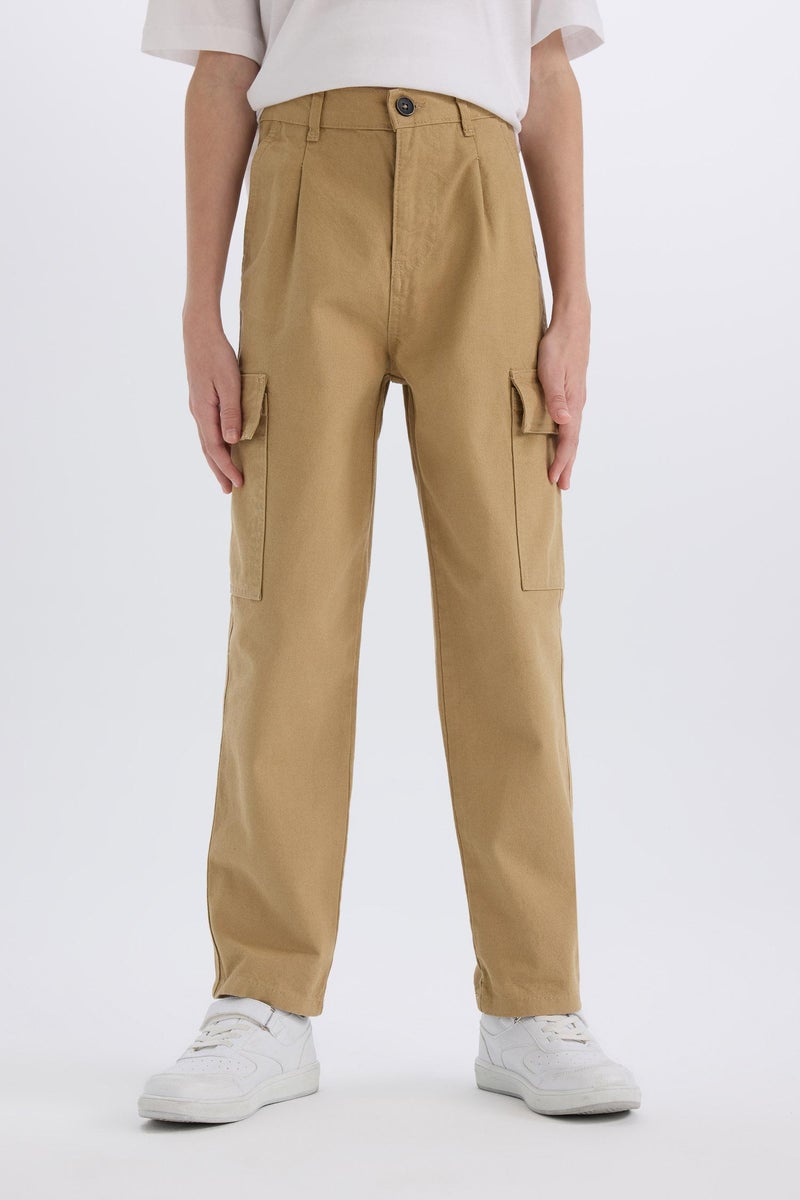 DeFacto Boy Loose Fit Standard Leg Gabardine Trousers  - Image 1