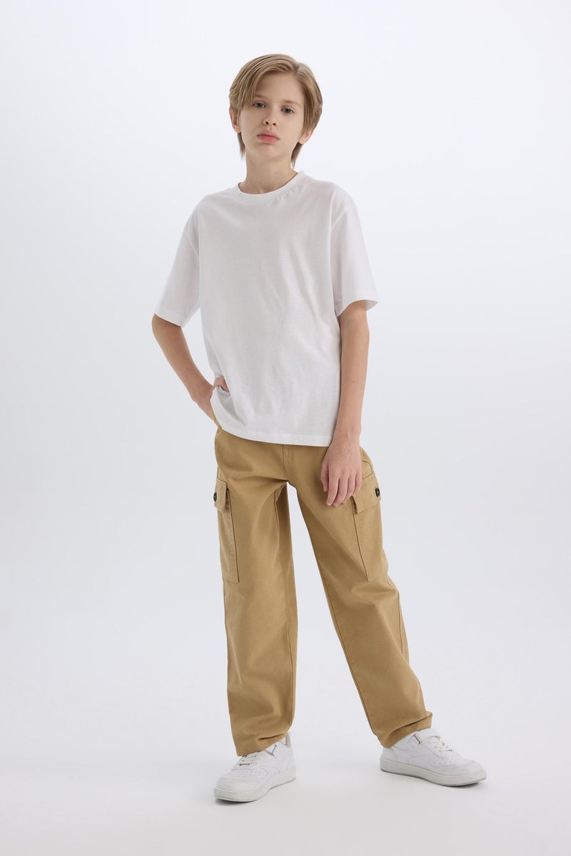 DeFacto Boy Loose Fit Standard Leg Gabardine Trousers  - Image 2