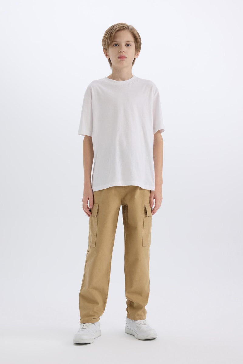 ديفاكتو بنطلون اولادي قصة فضفاضة جبردين بجيب مزدوج - Image 1