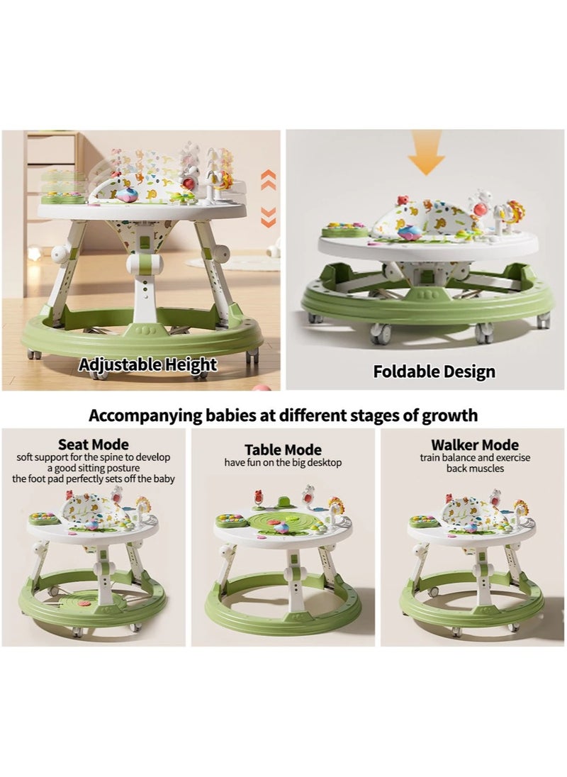 BABYCARA Baby Walker 5 in 1 Adjustable Heights 360 Rotate Seat Kids Learning Toys Early Educational  - Image 4