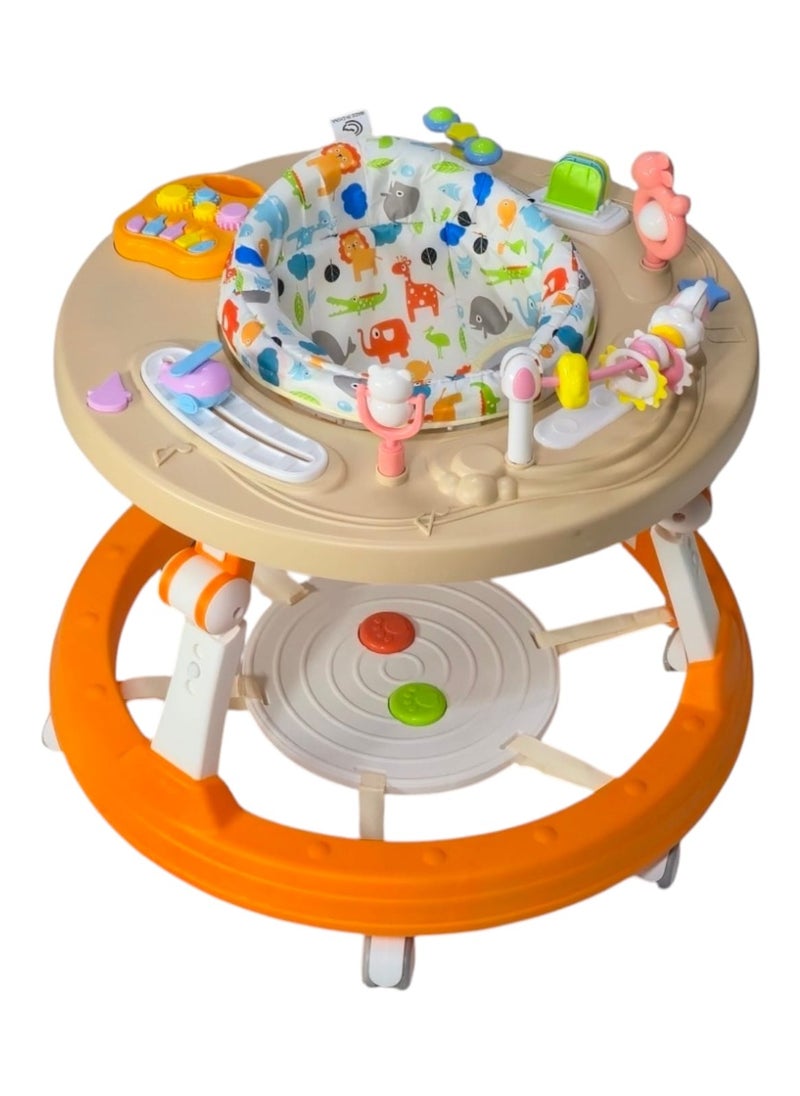 BABYCARA Baby Walker 5 in 1 Adjustable Heights 360 Rotate Seat Kids Learning Toys Early Educational  - Image 2