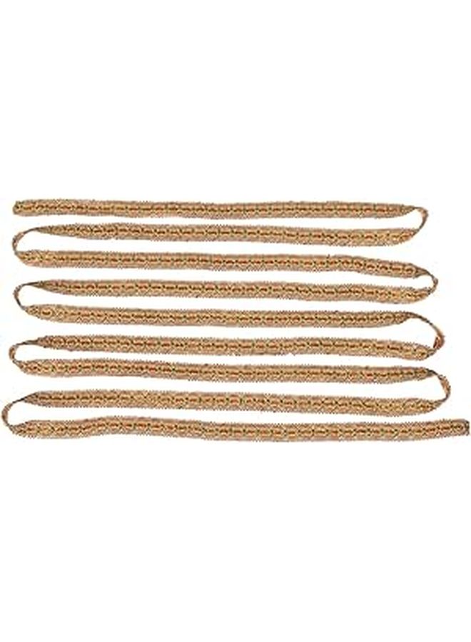 Vintage Lace Trim Orange Yellow 12 Meters Roll Retro Cat Eye Decorative Edge - Image 1