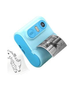 DIGI CORE Digital Camera For Kids 46MP Kids Camera With 32GB SD Card Full HD 1080P Cameras Mini Kids Camera With Instant Print Thermal Printer With 3 Thermal Rolls 2.4Inch Eye Protect Screen With Speaker Blue  - Image 2