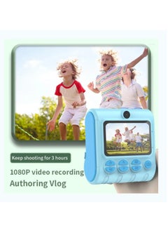 DIGI CORE Digital Camera For Kids 46MP Kids Camera With 32GB SD Card Full HD 1080P Cameras Mini Kids Camera With Instant Print Thermal Printer With 3 Thermal Rolls 2.4Inch Eye Protect Screen With Speaker Blue  - Image 5