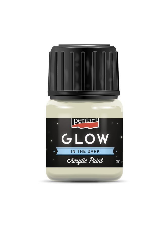 Acrylic paint glow in the dark 30 ml - light green