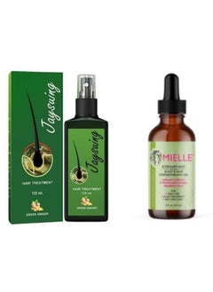 Jaysuing Rosemary Mint Scalp & Hair Strengthening Oil 59 ml + Ginger spray 120ml  - Image 1