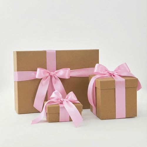 SDZMDL Pink Satin Ribbon for Gift Wrapping, Easter Decor, Mother's Day Bow & Eternal Flower Making, Floral Bouquets, Party Decoration, 1-1/2 Inch 50 x Yds. - Image 3