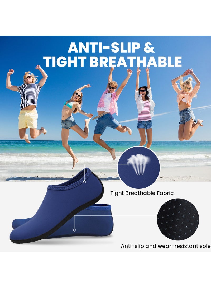 TAPIT Water Shoes Womens Mens Beach Shoes Quick-Dry Barefoot Aqua Shoes Socks Snorkeling Shoes Water Socks for Outdoor Beach Swim Surf Walking Yoga (B) - Image 4