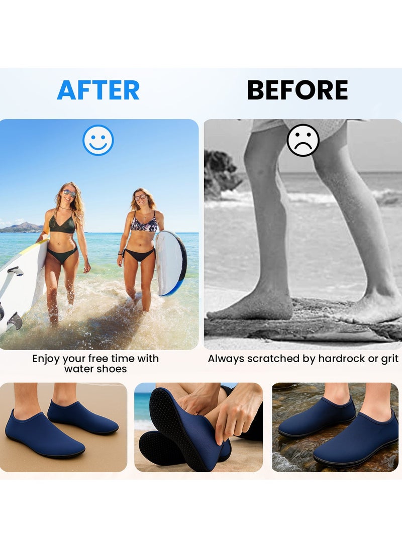 TAPIT Water Shoes Womens Mens Beach Shoes Quick-Dry Barefoot Aqua Shoes Socks Snorkeling Shoes Water Socks for Outdoor Beach Swim Surf Walking Yoga (B) - Image 5