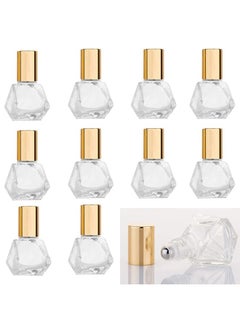 Roller Bottle for Oils, 10 Pcs Mini Portable Polygonal Glass Roller Bottle, 8ml Glass Bottles With Stainless Steel Roller Balls for Essential Oils Aromatherapy Perfume Container - pzsku/ZC7A7CF3ADD093F4D4B0BZ/45/_/1737809493/5fb55718-6bd3-4852-94b1-0cfd7af58707