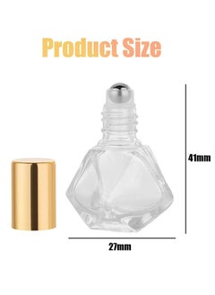 Roller Bottle for Oils, 10 Pcs Mini Portable Polygonal Glass Roller Bottle, 8ml Glass Bottles With Stainless Steel Roller Balls for Essential Oils Aromatherapy Perfume Container - pzsku/ZC7A7CF3ADD093F4D4B0BZ/45/_/1737809505/b0b0405b-04ea-4b7a-9338-53f976edb3e1