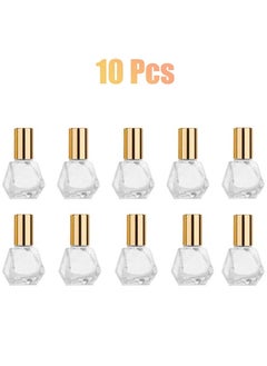 Roller Bottle for Oils, 10 Pcs Mini Portable Polygonal Glass Roller Bottle, 8ml Glass Bottles With Stainless Steel Roller Balls for Essential Oils Aromatherapy Perfume Container - pzsku/ZC7A7CF3ADD093F4D4B0BZ/45/_/1737809515/dd6ab59c-962c-4bdd-a1f9-61233cb079da