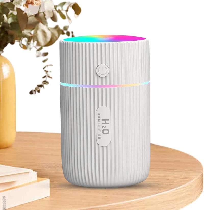 windforgecraft Car Humidifier - Colorful USB Rechargeable Car Diffuser Humidifier | Portable Diffuser for Essential Oils, Aromatherapy Oil Diffuser, 2 Mist Modes 220ml Mist Humidifiers for Car Home Borato - Image 1