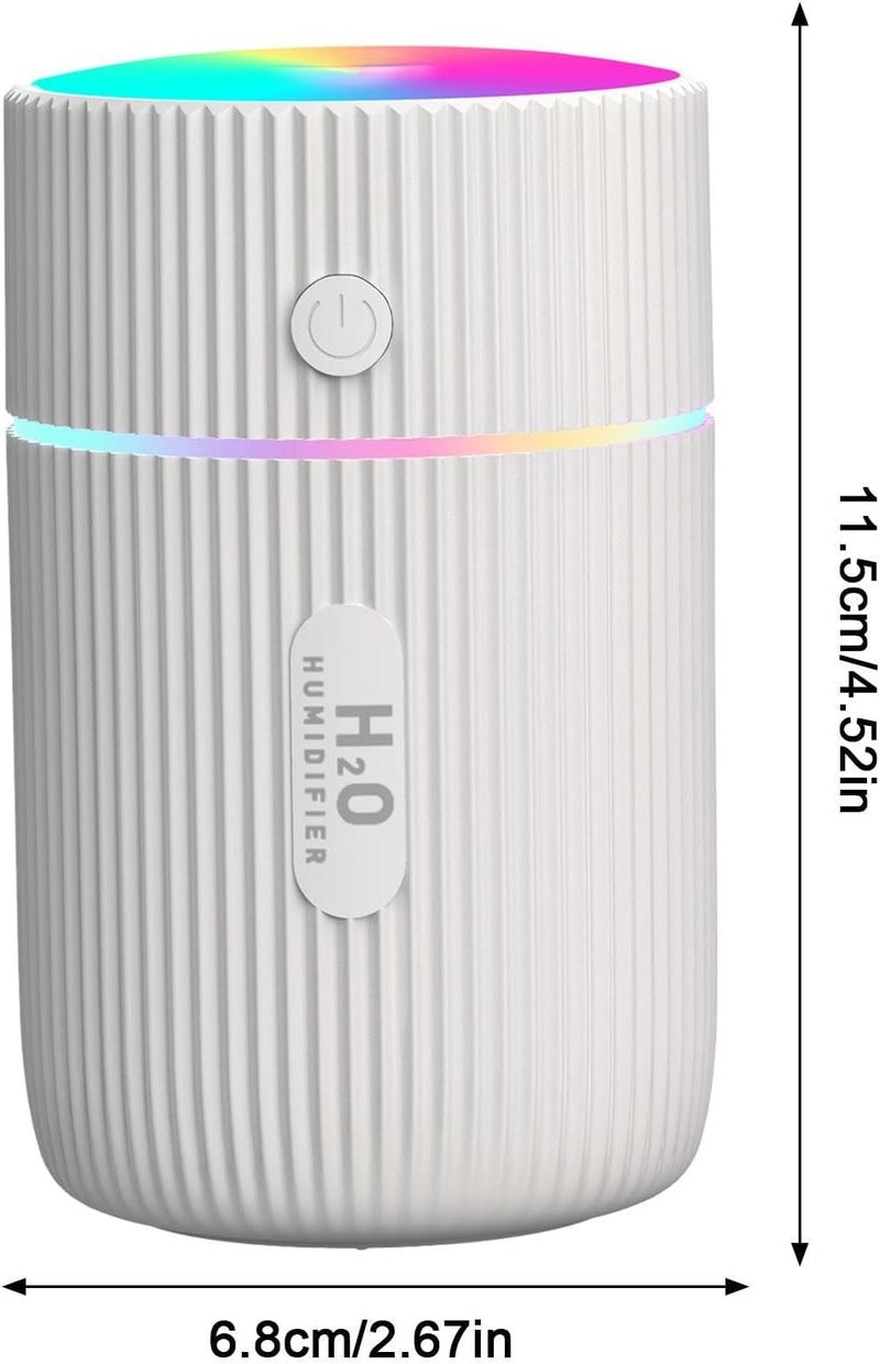 windforgecraft Car Humidifier - Colorful USB Rechargeable Car Diffuser Humidifier | Portable Diffuser for Essential Oils, Aromatherapy Oil Diffuser, 2 Mist Modes 220ml Mist Humidifiers for Car Home Borato - Image 5