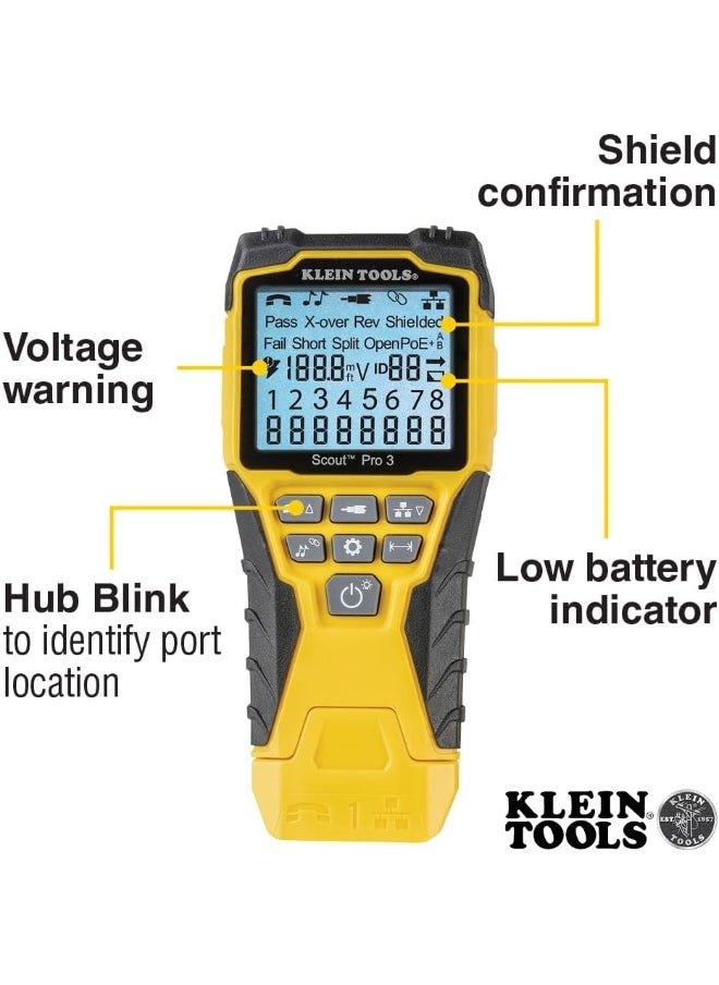Klein Tools KLEIN TOOLS VDV501-851 Scout Pro 3 Cable Tester  - Image 3