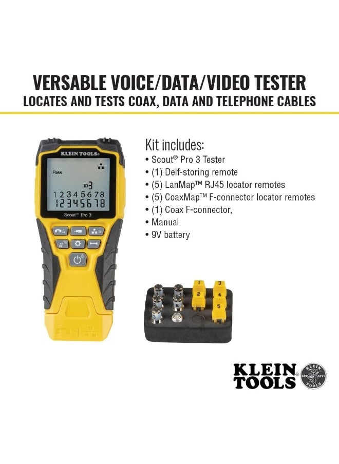 Klein Tools KLEIN TOOLS VDV501-851 Scout Pro 3 Cable Tester  - Image 4