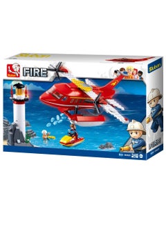 Sluban Sluban - Fire Waterplane Bricks Set 348 Pieces - M38-B0629  - Image 1