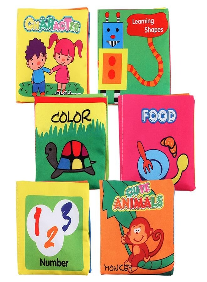 Cloth book three-dimensional early education 6 gift box sets baby palm book baby toys - Image 1