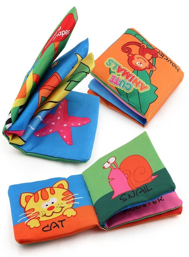 Cloth book three-dimensional early education 6 gift box sets baby palm book baby toys - Image 2