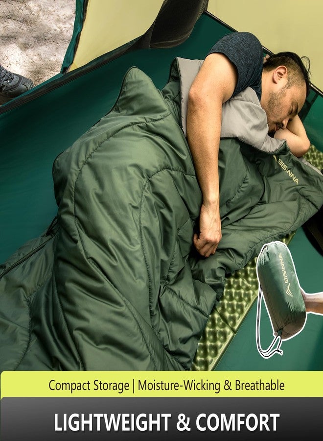 BISINNA Warm Weather Sleeping Bag Ultralight Portable Backpacking Lightweight Sleeping Bags for Adult Kids Outdoor Hiking Camping - Image 5