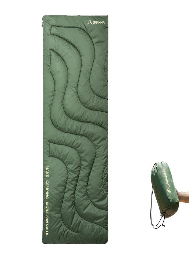 BISINNA Warm Weather Sleeping Bag Ultralight Portable Backpacking Lightweight Sleeping Bags for Adult Kids Outdoor Hiking Camping - Image 1