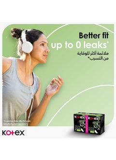 Kotex Kotex Natural Ultra Thin Pads, 100% Cotton Pad, Super Size Sanitary Pads with Wings, 16 Sanitary Pads  - Image 3