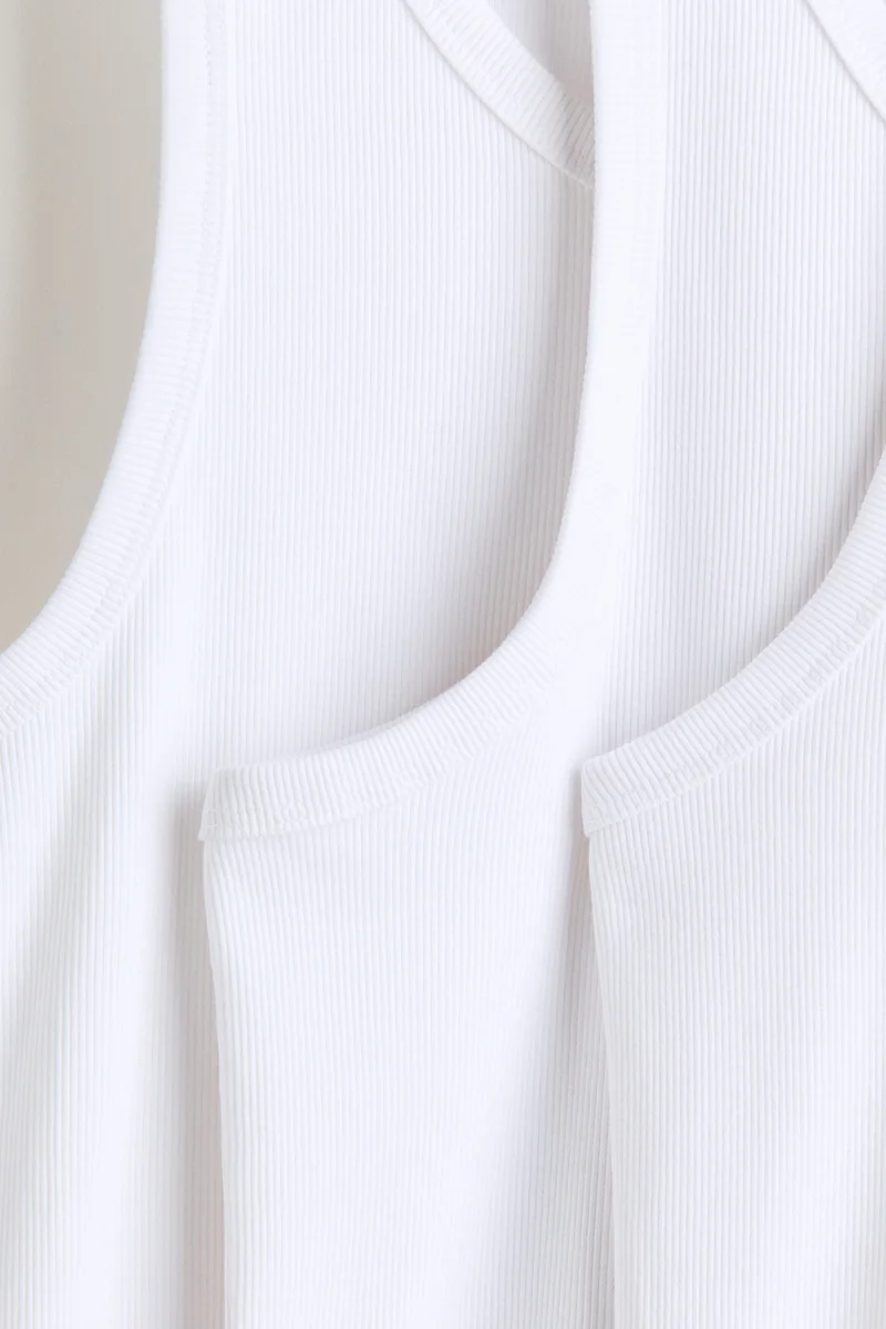 H&M Slim Fit Ribbed vest top