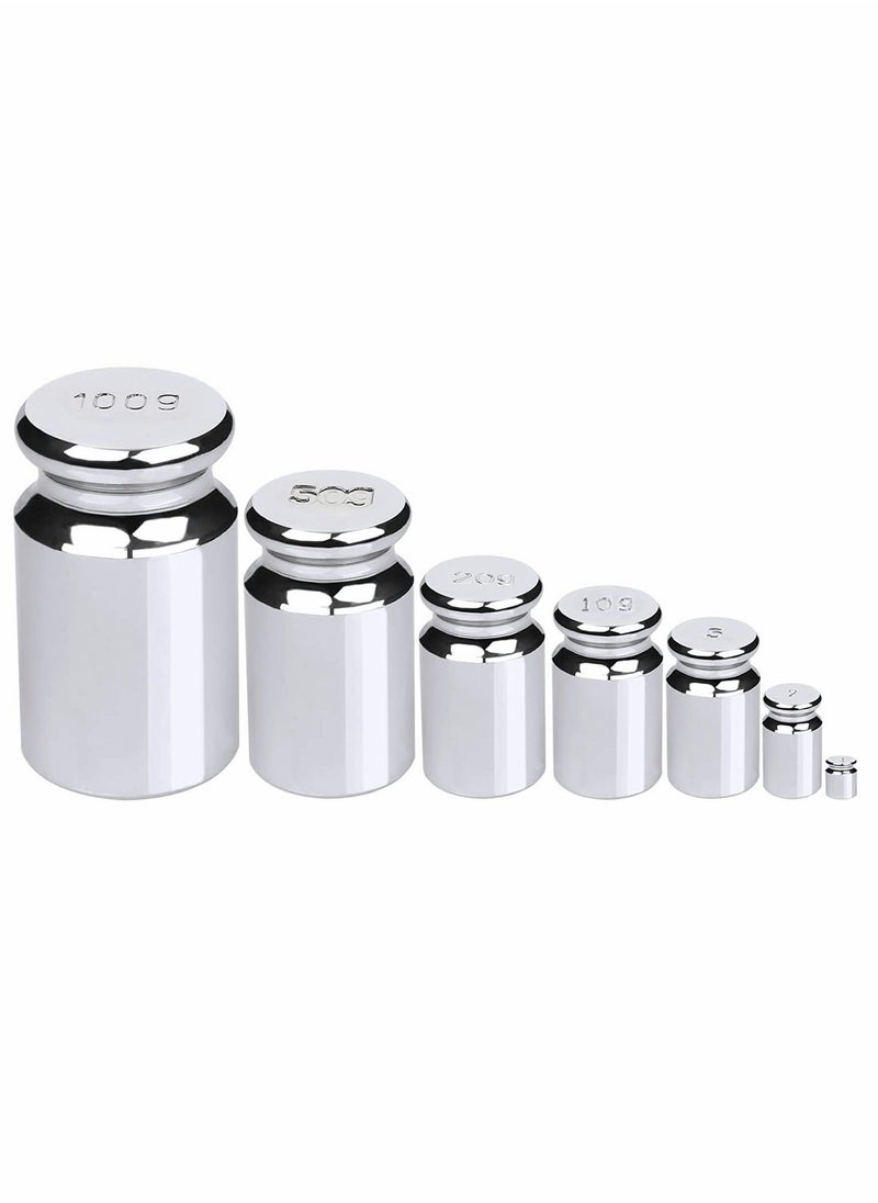 Generic - 7 Pack Calibration Weights, Scale Weight Set 1g 2g 5g 10g 20g 50g 100g, Carbon Steel Small Weight, Weights for Digital Scale, Gram Balance, Jewelry - Image 1