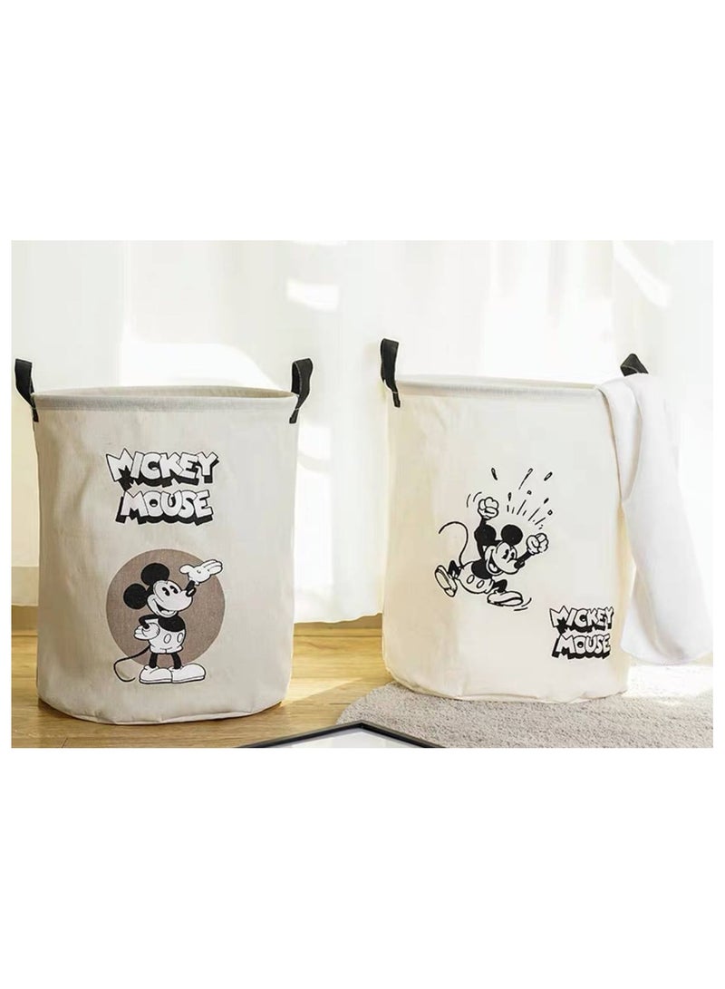 MICKEY MOUSE Practical and elegant printed fabric storage basket for organizing clothes and toys - Image 2