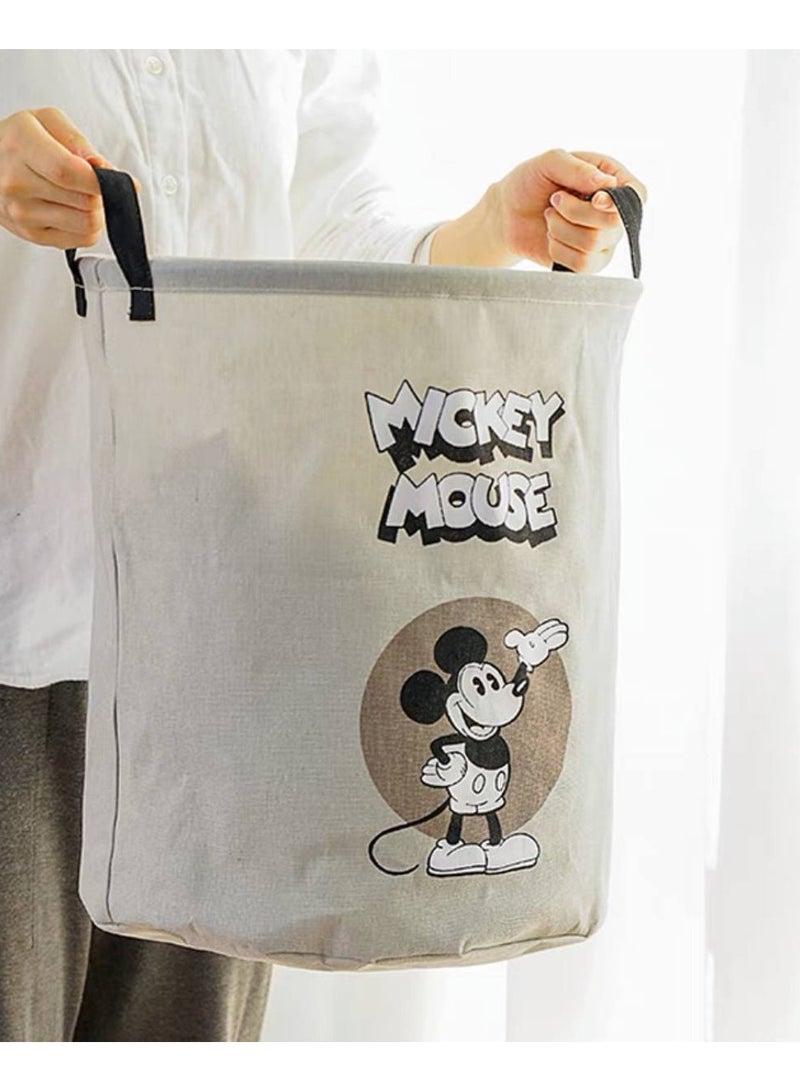 MICKEY MOUSE Practical and elegant printed fabric storage basket for organizing clothes and toys - Image 1