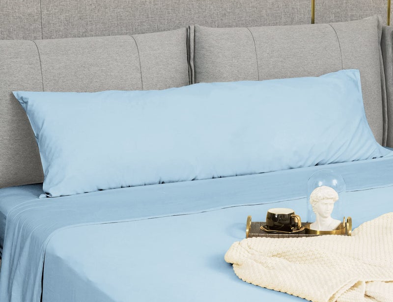 Sunflower Body Pillowcase 100% Cotton Long Pillow Cover/Case Envelope Closure 1 Pack, 20Ã—54 inches Ash, Soft and Breathable - Image 3