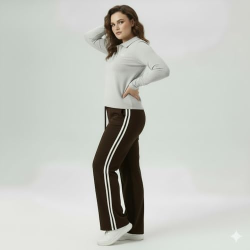 Volex Women’s Top & Jogger Set | Stylish Co-Ord Set for Women | High Waist Jogger Pants Set for Ladies | Stretchable Cotton Gym Wear, Activewear & Loungewear Tracksuit - Image 3
