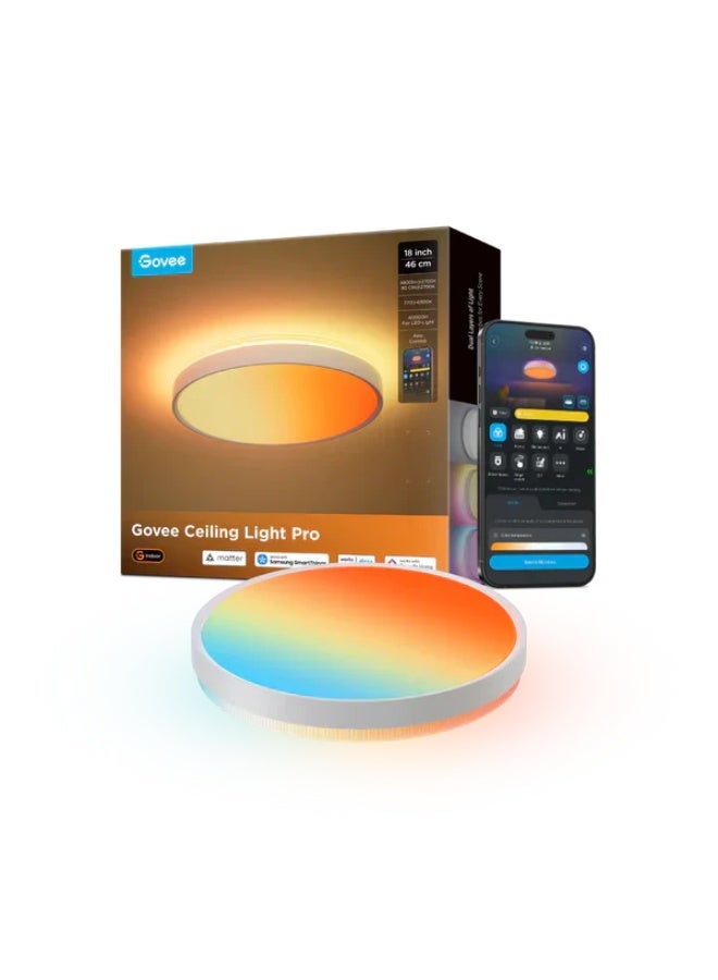 جوفي Govee 18-Inch RGBICWW Smart Ceiling Light Pro - Image 1