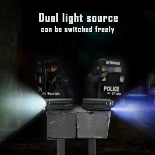 IMALENT BL50 Rechargeable EDC Flashlight 3600 Lumens, UV Light and White LED, High Lumens Portable Flashlights Dual Light Source Pocket Lights for Emergency and Camping (Grey) - Image 5