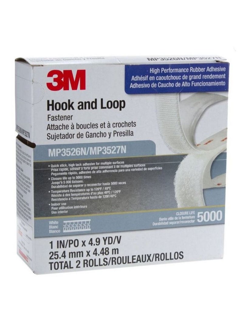 3M Hook and Loop Fastener MP3526N/MP3527N White - Image 1