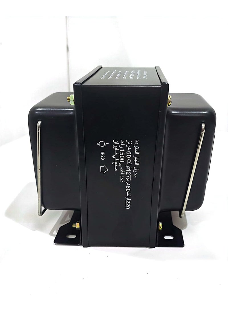 اس اي محول تلقائي 220فولت/110فولت والعكس 110فولت/220فولت - 1500واط تحقق من كيفية استخدامه بأمان على العلبة - صنع في تايوان - Image 4