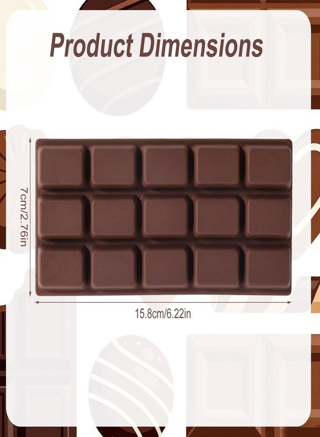 Sinbana Slow Rising Chocolate Bar Squishy, Fake Chocolate Squeeze Plaything Realistic Cute Giant Food Squishy Soft Rebound Slow Rise Fidget Less Plaything for Calming Desk Focus Party Favor Gift - Image 2
